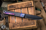 Medford Gentleman Jack (GJ-2) Slip Joint Knife Black w/ Flamed Bolster Titanium 3.1" Drop Point DLC