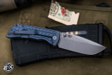 McNees Knives MAC 2 GEN 2 Folding Knife Atomic Blue/Bronze Frag Titanium 3.5" MagnaCut Stonewash