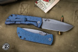 McNees Knives MAC 2 GEN 2 Folding Knife Atomic Blue/Bronze Jigged Titanium 3.5" MagnaCut Stonewash