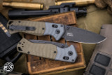 Benchmade PSK AXIS-Assist Folding Knife Gray/OD Green G10 3.45" MagnaCut Drop Point Black 593BK