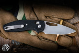Three Rivers Manufacturing TRM Bulldog River-LOK Folding Knife Black G10 3.2" 20CV Stonewash