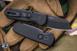  ProTech Runt 5 Automatic Folding Knife Black Texture 1.9" MagnaCut DLC Reverse Tanto R5406