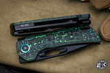 EMP EDC Nymble Folding Knife Green Camo Carbon Fiber Frag 3" Drop Point DLC