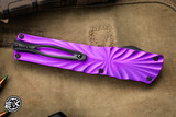 Brian Tighe Twist Tighe Ceramic Purple OTF Automatic Knife 3.75" DLC Dagger