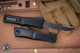  Microtech Combat Troodon Gen III OTF Hefted Black Aluminum 4" Interceptor Stainless Damascus 1217-16MS2