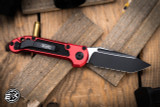Microtech LUDT Gen III Automatic Folding Knife Red 3.4" Tanto Black Serrated 1136-3RD