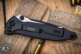 Preowned-Microtech Socom Elite Manual Folding Knife 4" Tanto Black 161-1T