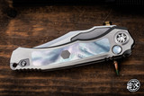 Heretic Knives Custom "Wraith" Auto V4 Titanium MOP Inlays 3.6" Bowie M390 Mirror Polish
