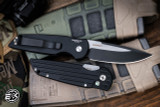 Blade West Show Special- ProTech TR-3 Tactical Response Automatic Knife Grooved Black 3.5" MagnaCut DLC/Satin TR-3.03