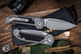Microtech LUDT Gen III Automatic Folding Knife Natural Clear Aluminum 3.4" M390 Apocalyptic Stonewash 1135-10APNC