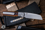 Enrique Pena Custom "LUXE" Butterscotch Micarta Titanium Bolsters 3.25" Hand Rubbed