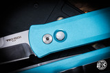 ProTech Godfather Automatic Folding Knife T-Blue 4" Bayonet Satin