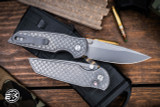 Protech TR-3 Custom Integrity 17-4 Stainless Relic Manual Button Lock 3.5" Drop Point Stonewash