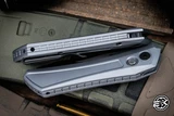 Blade Show West-ProTech Sinkevich Oligarch Automatic Folding Knife Grey 3.25" MagnaCut DLC 05