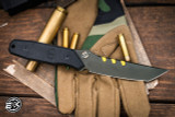 Blackside Customs Kimura Bounty Hunter Fixed Blade Knife G10 4" MagnaCut Tanto Black
