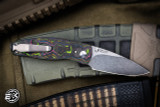 Three Rivers Manufacturing NEUTRON 2 Folding Knife 80's Camo Carbon 3" Mike Irie MagnaCut Stonewash