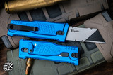 EXO-U V2 Gravity Knife Blue Diamond Aluminum 2.3" Utility Blade