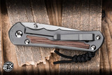 Chris Reeve Knives Large Inkosi Folding Knife Glass Blasted Titanium, Natural Canvas Micarta Inaly 3.6" MagnaCut Tanto LIN-1134