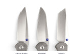 Chris Reeve Knives Small Inkosi Folding Knife Glass Blasted Titanium, Natural Canvas Micarta Inlay 2.75" MagnaCut Drop Point Stonewash SIN-1118