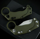 Reate EXO-K OTF Knife Black  Aluminum N690 3" Stonewashed