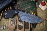 Blackside Customs Mick Strider XL Fixed PVD Titanium Blade G10 SLCC 3.75" Black