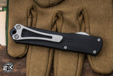 Preowned-Heretic Knives Manticore S Black OTF Knife 2.6" Tanto Stonewash H023-2A