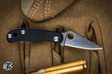 Spyderco Micro Bug Slip Joint Folding Knife Black G10 1.3" 12C27 Satin C133GBKP