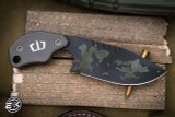 Blackside Customs SLCC Fixed Blade Knife Black Titanium G10 3.75" MagnaCut Multicam