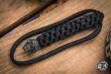 Schmuckatelli Emerson Black Lanyard with Black Ox Pewter Bead