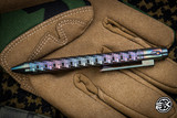 Nottingham Tactical Tibutton Exotic Zirconium Oil Slick Full Digital Pen 5" Parker Double Lock RHDL