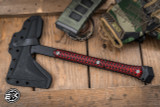 RMJ Tactical Ragnarok 14 Tomahawk Black Widow G10 3.5" 80CRV2 Graphite Black RAG-GB/BW