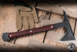 RMJ Tactical Ragnarok 14 Tomahawk Black Widow G10 3.5" 80CRV2 Graphite Black RAG-GB/BW