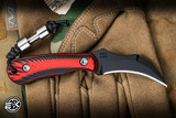 RMJ Tactical "Gym Rat" Fixed Blade Knife Black Widow G10 2.4" Nitro-V Graphite Black Cerakote