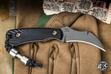 RMJ Tactical "Gym Rat" Fixed Blade Knife Black G10 2.4" Nitro-V Tungsten Cerakote