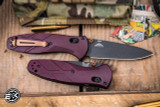 Benchmade Osborne Barrage AXIS-Assist Folding Knife Redstone Richlite 3.6" S30V Drop Point Black Cerakote 581BK-04