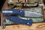 Benchmade Osborne Barrage AXIS-Assist Folding Knife Blue Canyon 3.6" Drop Point Stonewash Satin 581-03