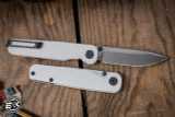 Tactile Knife "Golfwall" Folding Knife White Titanium 2.8" MagnaCut Stonewash