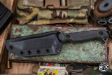 Toor Knives Krypteia T Fixed Blade Knife Socom Black G10  4" M4 Tanto Black