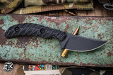 Toor Knives Shifter S Fixed Blade Knife Socom Black G10 2.75" M4 Drop Point Black KG Gunkote
