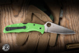 Spyderco Pacific Salt 2 Folding Knife Green FRN 3.78" LC200N Drop Point Satin C91FPGR2