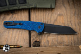 ProTech Malibu Folding Knife Battleworn Blue Aluminum 3.25" MagnaCut Tanto DLC Black 5406-BWBLNEXUS