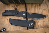 ProTech Terzuola ATCF  Automatic Folding Knife Black 3.5" 154CM Drop Point DLC Black