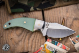 Mechforce/Guillot Kestral Fixed Blade Knife Jade G10 2.75" M390