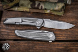 Enrique Pena X Series Cobra Folding Knife Jigged Inlays Titanium 3.25" Drop Point Satin