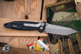 Microtech Socom Elite Folding Knife Gray-White 4" Tanto Apocalyptic Stonewash 161-10AP