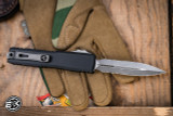 Microtech Ultratech Gen III ZBP OTF Automatic Knife 3.5" M390 Dagger Apocalyptic Stonewash Serrated 1122-11AP