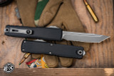 Microtech Ultratech Gen III ZBP OTF Automatic Knife 3.5" M390 Apocalyptic Tanto Stonewash Serrated 1123-11AP