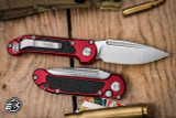 Microtech LUDT Gen III Automatic Folding Knife Merlot Aluminum, Grip Inlay 3.4" M390 Drop Point Stonewash 1135-10MR