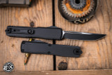 Microtech Ultratech Gen III ZBP OTF Automatic Knife Black Tactical Aluminum 3.5" M390 Drop Point Black 1121-1T