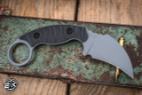 Toor Knives Karsumba R Fixed Blade Knife Grey G10 2.5" CPM M4 Hawkbill Phantone Grey